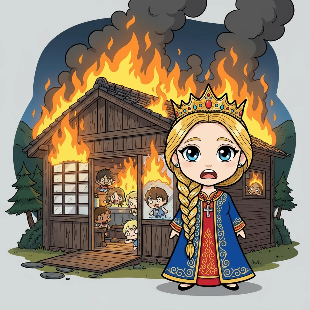 Olga of Kiev — Вторая месть: баня